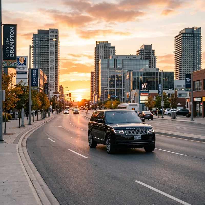 Brampton modern streetscape